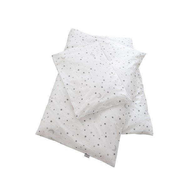 Lenjerie de pat pentru copii albă din bumbac pentru pătuț 100x135 cm Sternenzauber – Roba-image-1