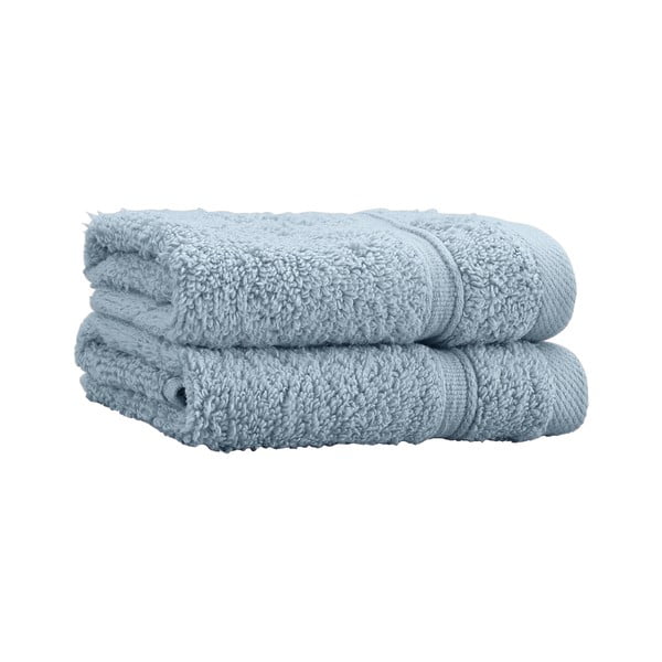 Prosoape albastre 2 buc. din bumbac din frotir 30x30 cm Zero Twist – Catherine Lansfield