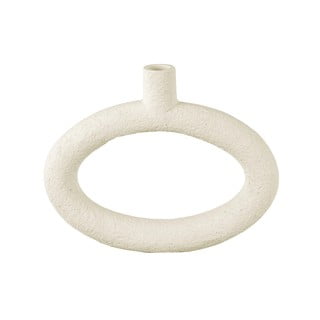 Vază PT LIVING Oval, înălțime 20,5 cm, crem