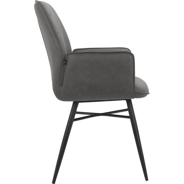 Scaune de dining gri-antracit 2 buc. Anzo – Støraa-image-2