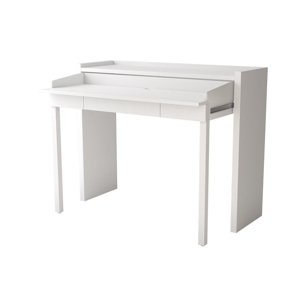 Birou cu blat alb 36x110 cm Mel - Woodman-image-2