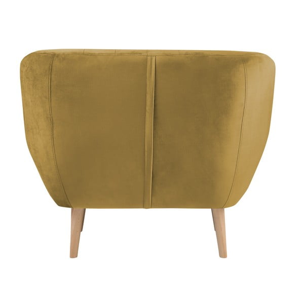 Fotoliu Mazzini Sofas BENITO, galben muștar-image-1