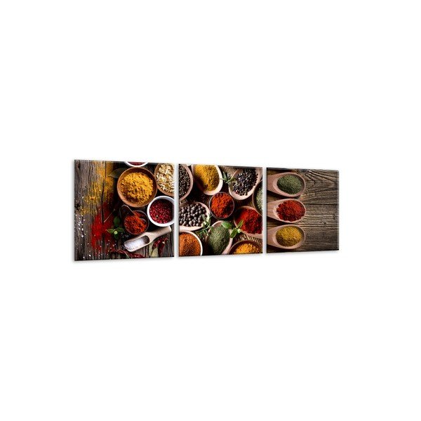 Set 3 tablouri din sticlă Styler Spices Tres-image-1