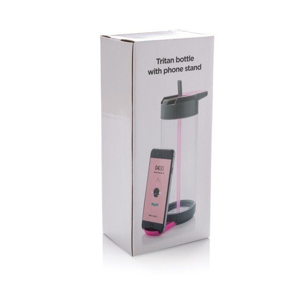 Sticlă cu suport pentru telefon XD Design, roz, 700 ml-image-4