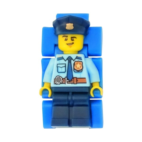 Ceas pentru copii cu figurină LEGO® City Police Officer-image-3
