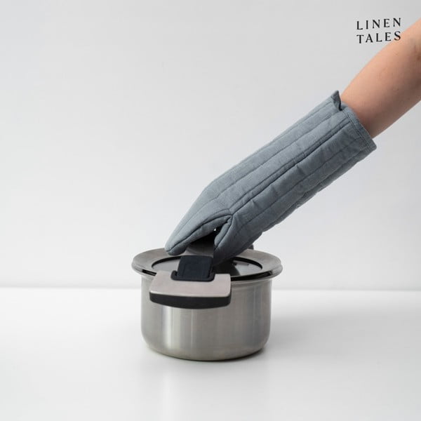 Mănușă de bucătărie din in Blue Fog – Linen Tales-image-1