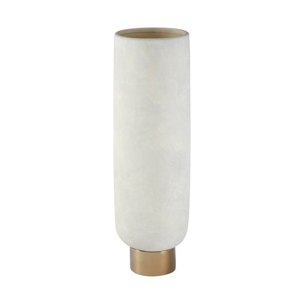 Vază din gresie ceramică Premier Houseware Callie, înălțime 40 cm, alb - auriu
