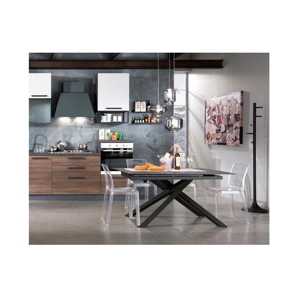 Set 2 scaune din plastic transparent adecvate pentru exterior Tomasucci Mia-image-4