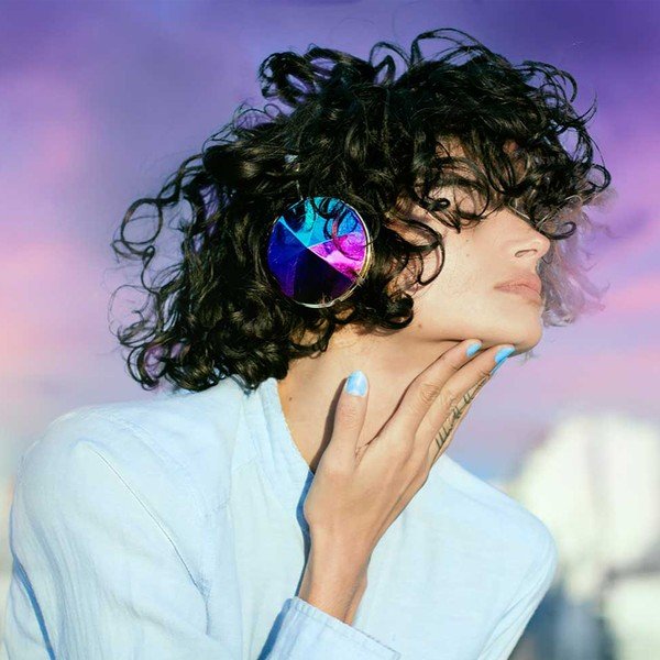 Căşti audio cu detalii în culorile curcubeului Frends Taylor Wireless, negru-image-1