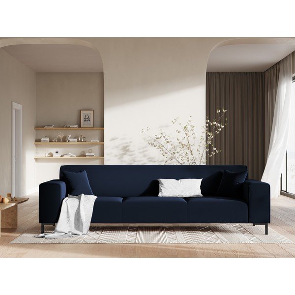 Canapea din catifea Cosmopolitan Design Siena, albastru-image-1