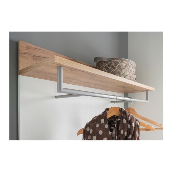 Panou de agățat diverse alb/în culoare naturală cu aspect de lemn de stejar Topix – Germania-image-3