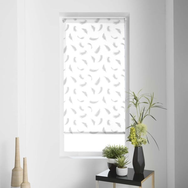 Jaluzea albă din material textil 60x90 cm Envolea – douceur d'intérieur