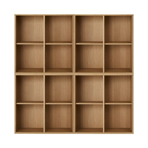 Bibliotecă în culoare naturală cu aspect de lemn de stejar suspendată 70x70 cm Mistral – Hammel Furniture
