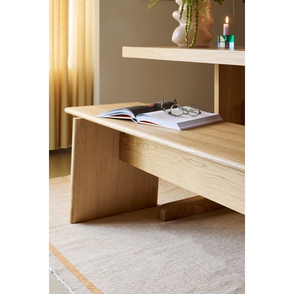 Bancă în culoare naturală din placaj Baenk – Hübsch-image-4
