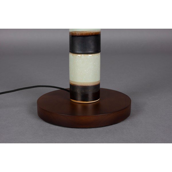 Lampadar maro închis/verde salvie cu abajur textil (înălțime 143 cm) Vertigo – Dutchbone-image-4