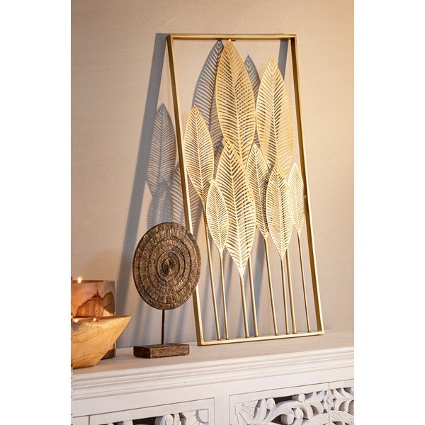 Decorațiune de perete din metal 52,5x95 cm Adhira – Bizzotto-image-2
