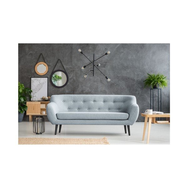 Canapea Mazzini Sofas Piemont, albastru deschis, 188 cm-image-4