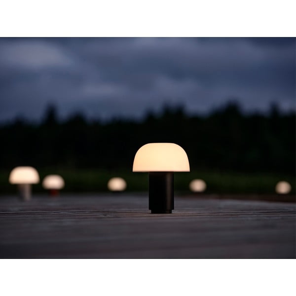 Veioză neagră LED cu intensitate reglabilă din aluminiu (înălțime 22 cm) Harvest – Zone-image-1