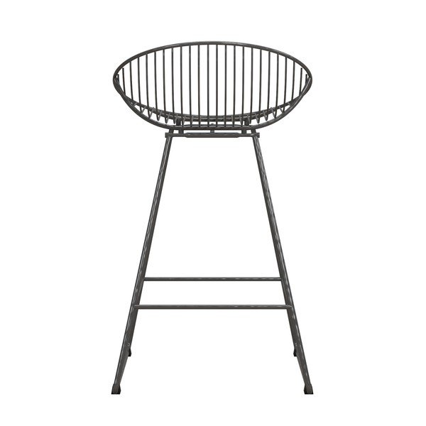 Scaun de bar gri din metal Ellis – Støraa-image-3
