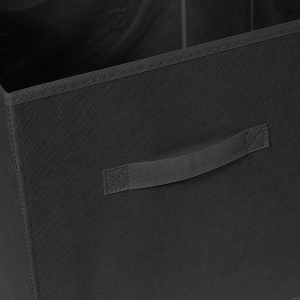 Cutie de depozitare neagră din material textil 31x31x31 cm – Compactor-image-4
