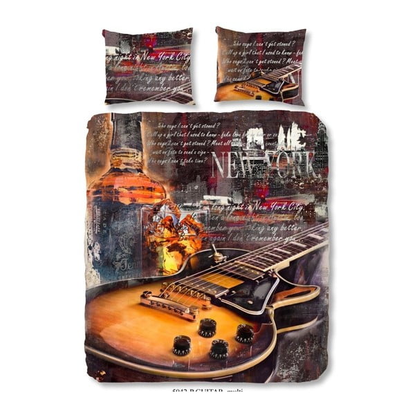 Lenjerie de pat din bumbac Good Morning Guitar, 240 x 200 cm