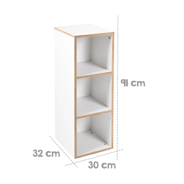Bibliotecă pentru copii  albă 30x91 cm Finn – Roba-image-3