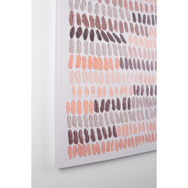 Tablou cu ramă/pe pânză cu elemente pictate manual 90x120 cm Naska – Bizzotto-image-1