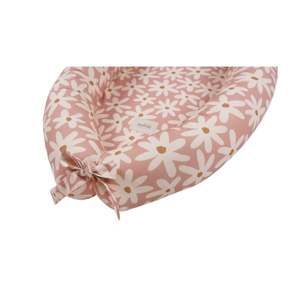 Cuib pentru bebeluș roz Blush Daisies – Malomi Kids-image-2