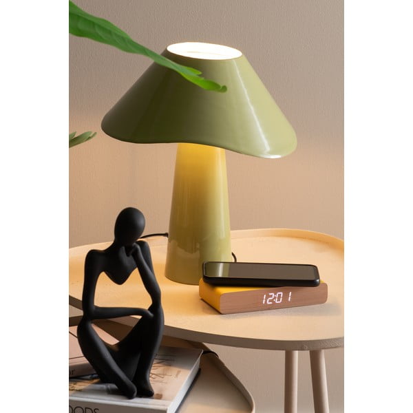Ceas deșteptător digital cu încărcător wireless Retro Flat LED – Karlsson-image-1