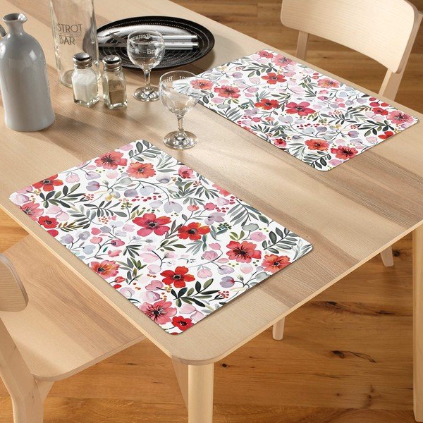 Suport pentru farfurii din plastic 44x28,5 cm Jolie Fleur – douceur d'intérieur-image-1