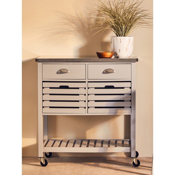 Măsuță de servire cu roți 46x86 cm Frankfurt – Premier Housewares-image-1