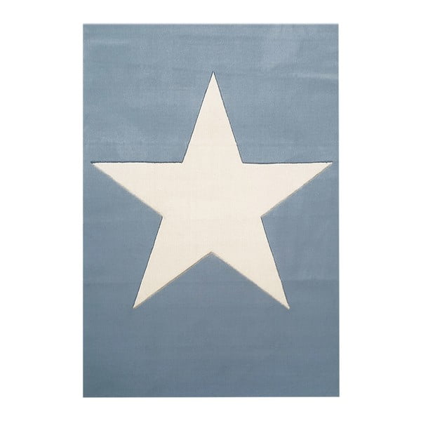 Covor pentru copii Happy Rugs Superstar, 160x230 cm, albastru