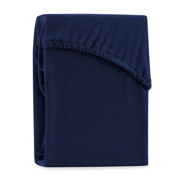 Cearceaf elastic AmeliaHome Ruby, 200 x 80-90 cm, albastru închis-image-2
