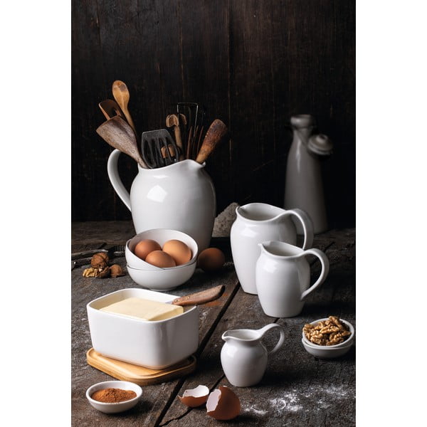 Cană pentru lapte din porțelan Maxwell & Williams Basic, 720 ml, alb-image-1