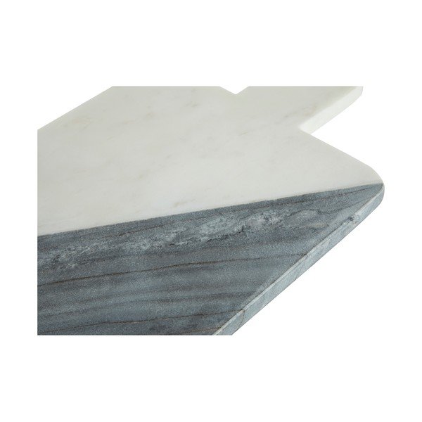 Tocător de servire din marmură Premier Housewares Paddle, alb - gri-image-3