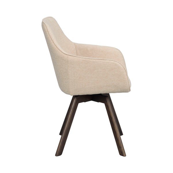 Set de scaune de sufragerie bej 2 buc. tapițat Alison – Rowico-image-2