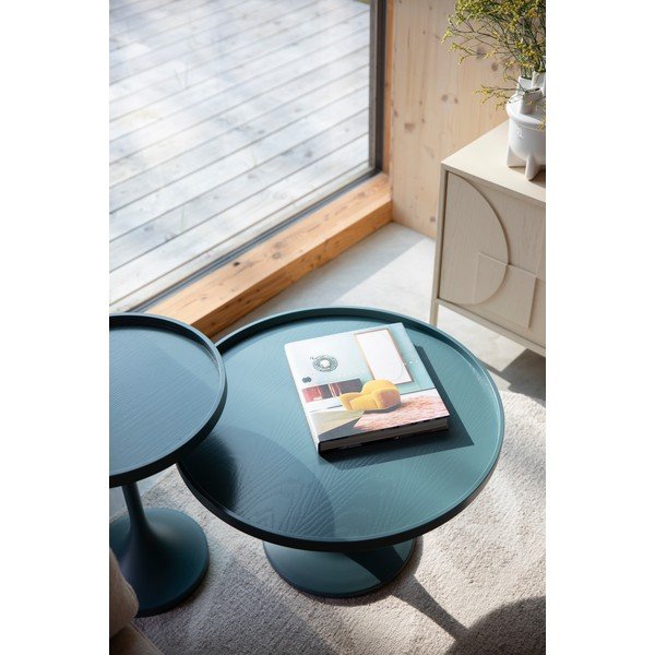 Măsuță de cafea petrol rotundă ø 69 cm Jason – Zuiver-image-1