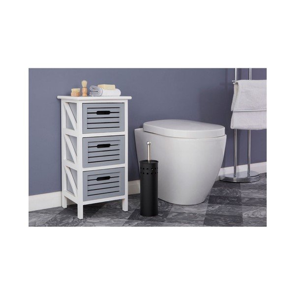 Perie de WC negru-mat din metal Indy – Premier Housewares-image-2