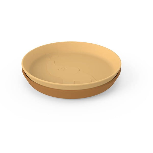 Farfurii galbene pentru copii în set de 2 buc. ø 18,5 cm Elphee - Done by Deer-image-2