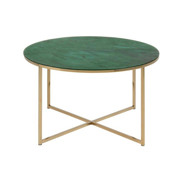 Masă de cafea, decor marmură verde Actona Alisma-image-2