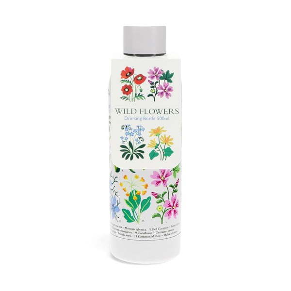 Sticlă albă din oțel inoxidabil 500 ml Wild Flowers – Rex London-image-2