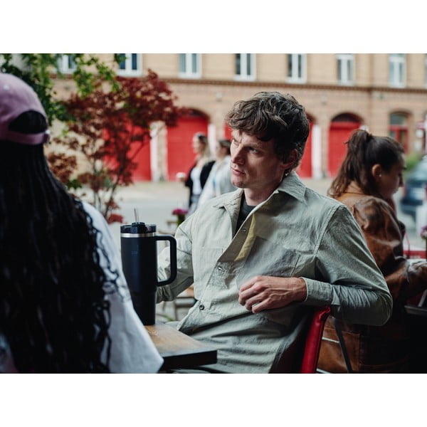 Termos negru cu pai din oțel inoxidabil 1,18 l Quencher H2.0 FlowState Tumbler Black – Stanley-image-1