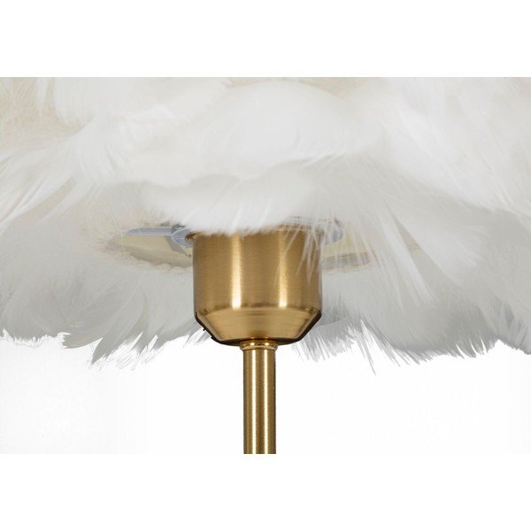 Veioză albă-aurie (înălțime 50 cm) Ball Feather – Mauro Ferretti-image-4