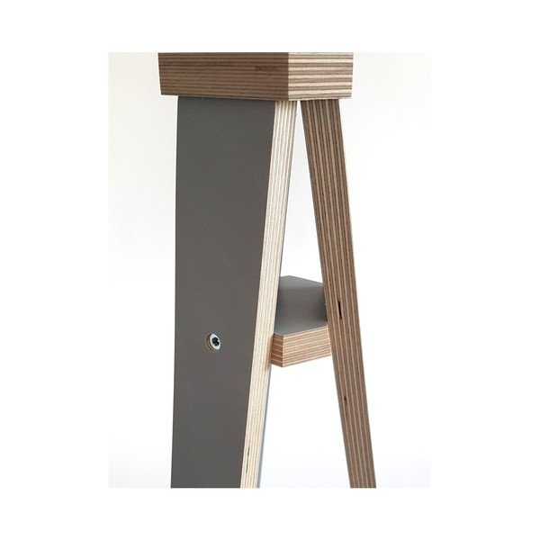 Lampadar cu abajur negru și cablu turcoaz Ragaba Wanda, gri-image-2
