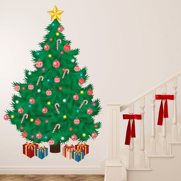 Autocolant Walplus Traditional Christmas Tree