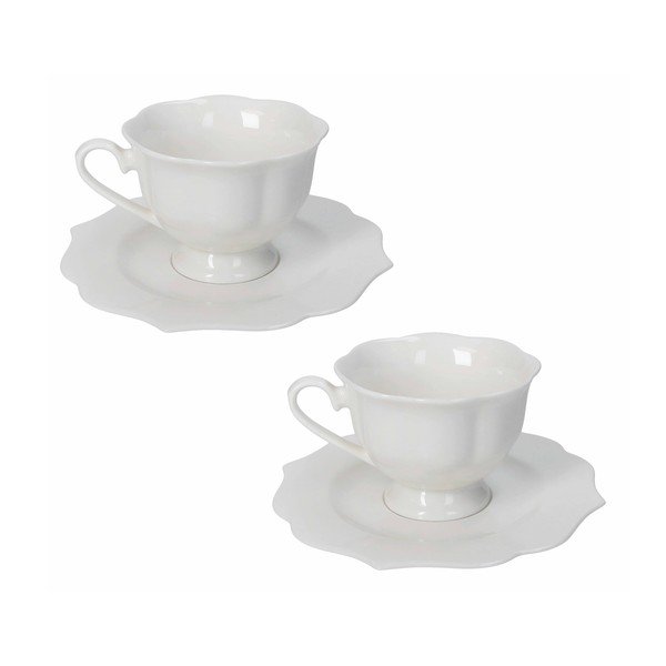 Cești albe 2 buc. new bone china 170 ml Queen – Brandani