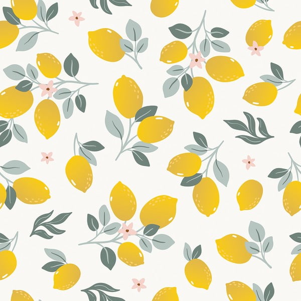 Tapet pentru copii 10 m x 50 cm Lemons – Lilipinso