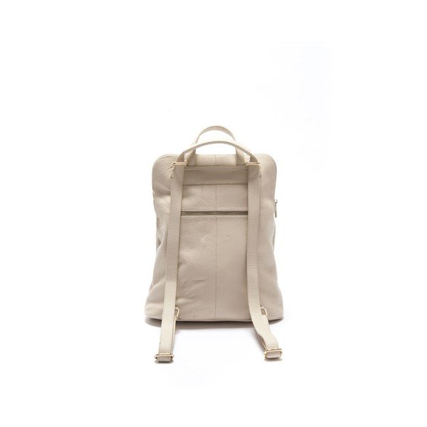 Rucsac din piele Isabella Rhea Iris, bej -image-1