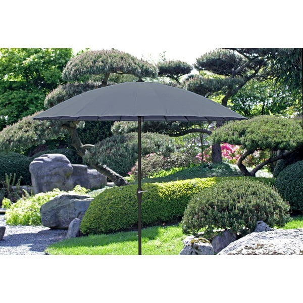Umbrelă de soare gri ø 260 cm – Garden Pleasure-image-3