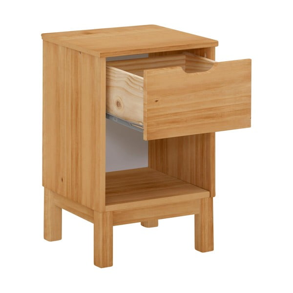 Noptieră în culoare naturală din lemn de pin Post – Støraa-image-1